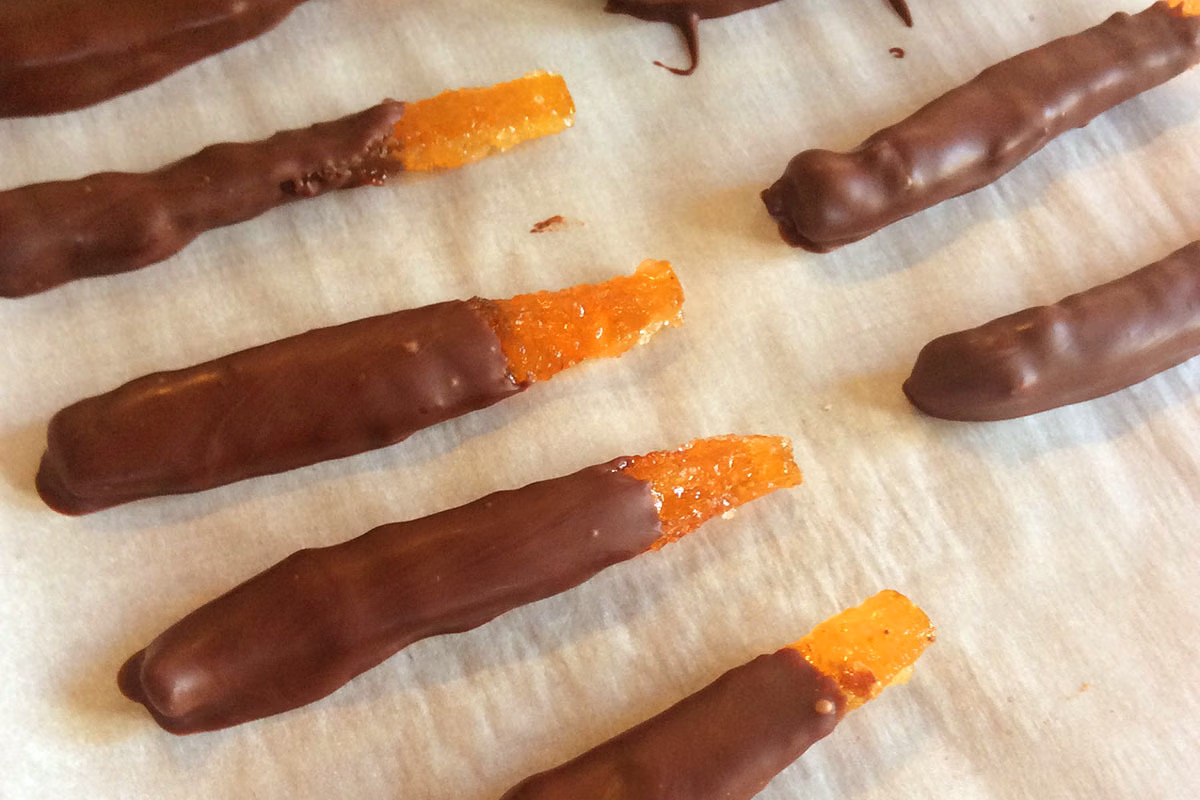 冬至のユズでオランジェットを